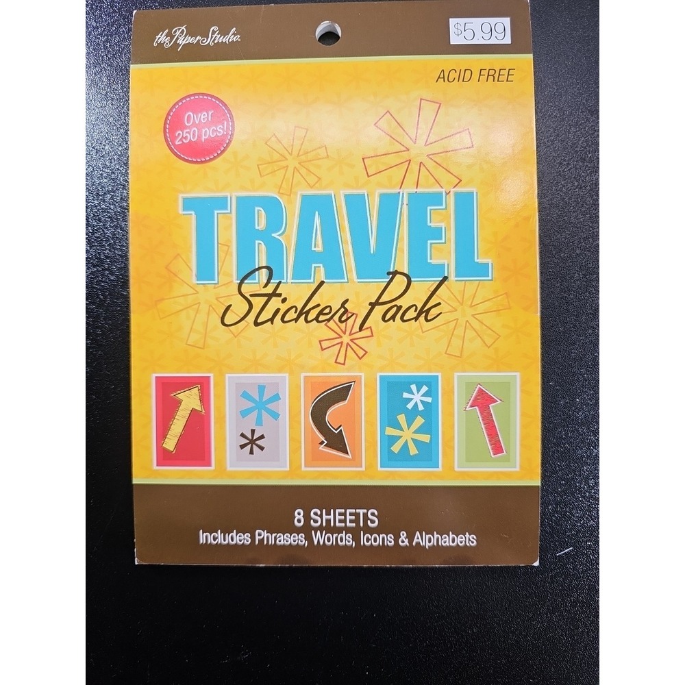 Travel Sticker Pack Scrapbooking Stickers Vacation Road Trip